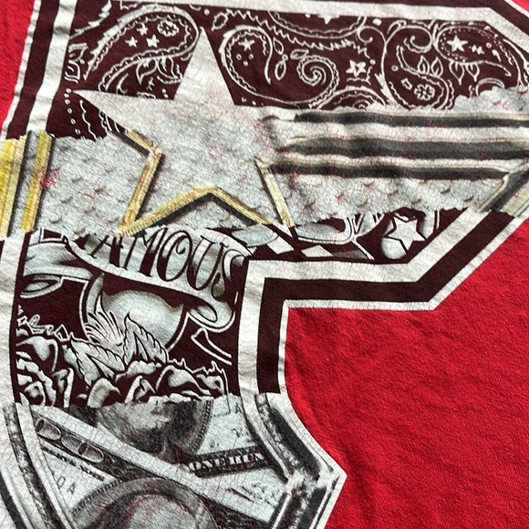 Vintage Famous Stars And Stripes T-Shirt / Y2K / Large / Red - Picture 3 of 6